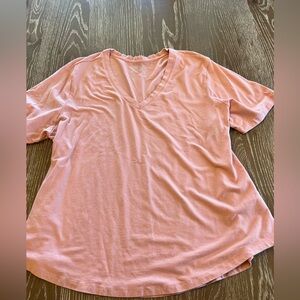 1X Pink Terra & Sky V-Neck T-shirt
